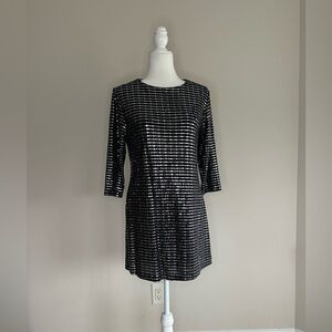 Veronica M Black and Sequin Minidress